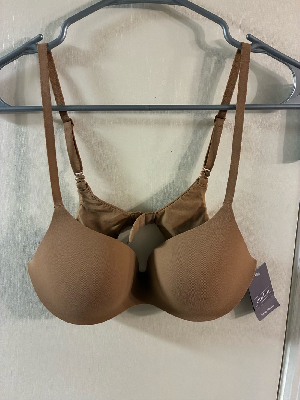 Auden Women's Bra 34A Demi Coverage Bra Caramel Lightly Lined Comfort Wire